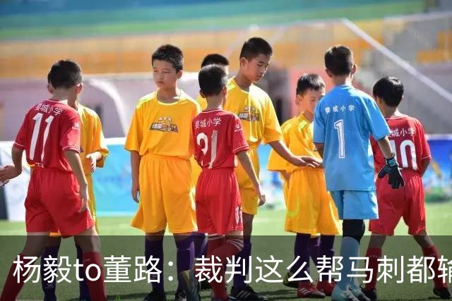 杨毅to董路：裁判这么帮马刺都输 在足球世界很罕见 除02世界杯